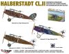 Mirage Hobby 480005 Halberstadt CL.II Photographic & Reconaissance Version With Crew & Ground Personnel For Fliegerabteilung Artillerie FA(A) Units (1/48) Repülőgép makett