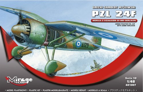 Mirage Hobby 481007 PZL P.24F with 20mm Oerlikon (1/48) Repülőgép makett