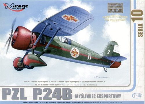 Mirage Hobby 48104 PZL P-24B 'JASTREB' WWII Polish AF fighter (1/48) Repülőgép makett