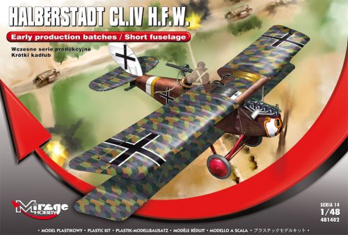 Mirage Hobby 481402 Halberstadt CL.IV H.F.W. (Early production batches / Short fuselage) (1/48) Repülőgép makett