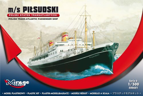 Mirage Hobby 500601 m/s PILSUDSKI (Trans-Atlantic Passenger Ship) (1/500) Hajó makett