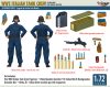 Mirage Hobby 720005 WW2 ITALIAN TANK CREW WITH EQUIPMENT (1/72) Figura makett