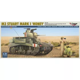   Mirage Hobby 720006 M3 STUART Mk I 'HONEY' light tank (1/72) Harcjármű makett