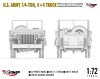 Mirage Hobby 720012 WW2 U.S. Army Truck, 1⁄4‑ton, 4×4, Command Reconnaissance Car (MB 42/43 production) with T3 Trailer (1/72) Jármű makett