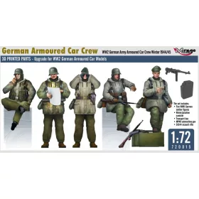   Mirage Hobby 720015 German Army Armoured Car Crew Winter 1944/45 (1/72) Figura makett