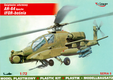 Mirage Hobby 72052 AH-64 APACHE IFOR - BOSNIA (1/72) Helikopter makett