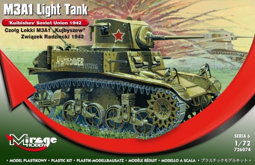 Mirage Hobby 726074 M3A1 Light Tank 'KUIBISHEV' Soviet Union 1942 (1/72) Harcjármű makett