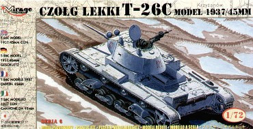 Mirage Hobby 72611 T-26C model 1937/45mm GUN (1/72) Harcjármű makett