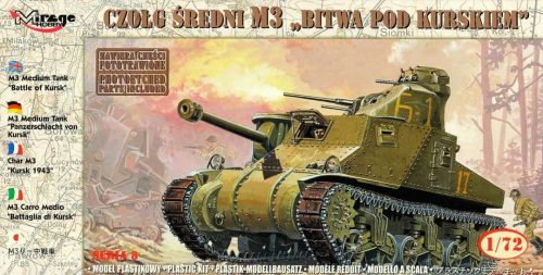 Mirage Hobby 72806 M3 Medium Tank "Battle of Kursk" 1/72 harckocsi makett