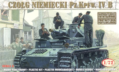 Mirage Hobby 72852 German Tank Pz.Kpfw. IV Ausf. B '21 Panzerdivision (neu) 1943' (1/72) Harcjármű makett