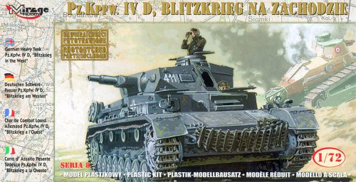 Mirage Hobby 72854 German Tank Pz.Kpfw. IV Ausf. D 'BLITZKRIEG in the WEST' (1/72) Harcjármű makett