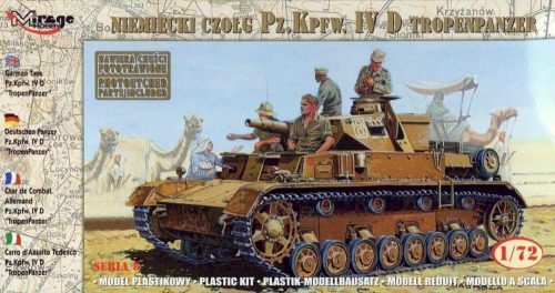 Mirage Hobby 72856 German Tank Pz.Kpfw. IV D "Tropenpanzer" 1/72 harckocsi makett