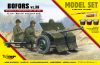 Mirage Hobby 835061 [MODEL SET] 37mm 'BOFORS' 1936 anti tank gun (1/35) Lövegek, ágyú makett