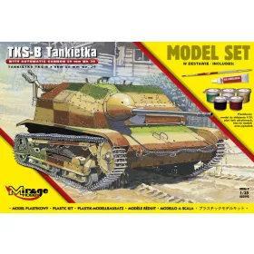   Mirage Hobby 835093 [MODEL SET] TANKETTE TKS-B (w/ automatic cannon 20mm Mk.38) (1/35) Harcjármű makett