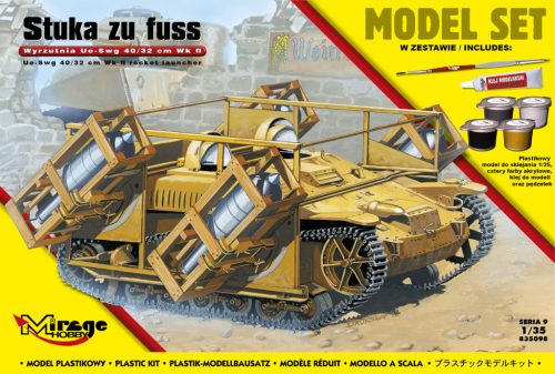 Mirage Hobby 835098 [MODEL SET] UE(f)-sWG, 40/28cm Wk Spr [German self-propelled rocket launcher] (1/35) Harcjármű makett