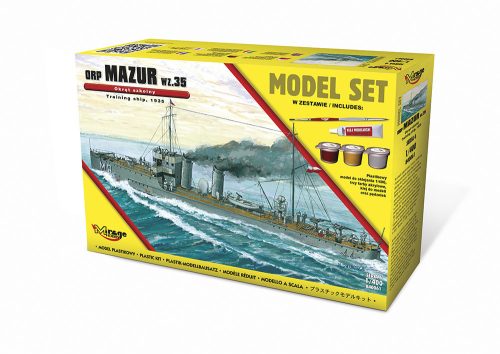 Mirage Hobby 840061 [MODEL SET] ORP 'MAZUR' 1935 (Training Ship) (1/400) Hajó makett