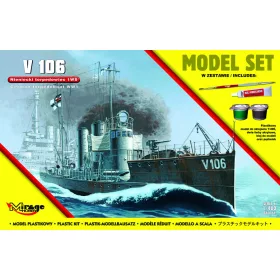   Mirage Hobby 840064 [MODEL SET] 'V 106' German WWI Torpedo Ship (1/400) Hajó makett