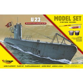   Mirage Hobby 840066 [MODEL SET] 'U23' (German Submarine WW II type IIB) (1/400) Tengeralattjáró makett