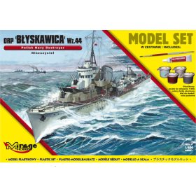   Mirage Hobby 840091 [MODEL SET] ORP 'BŁYSKAWICA' – wz.44  [Polish Destroyer WWII] (1/400) Hajó makett