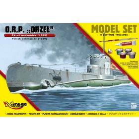   Mirage Hobby 840092 [MODEL SET] ORP 'ORZEŁ' [Polish Submarine 1939] (1/400) Tengeralattjáró makett