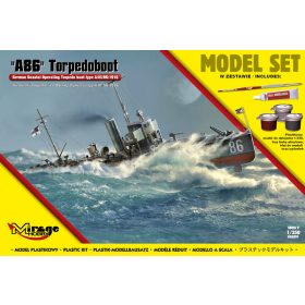   Mirage Hobby 845091 [MODEL SET] 'A86' German Torpedoboot (1/350) Hajó makett