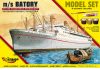 Mirage Hobby 850091 [MODEL SET] m/s BATORY (Trans-Atlantic Passenger-General Cargo Ship) (1/500) Hajó makett