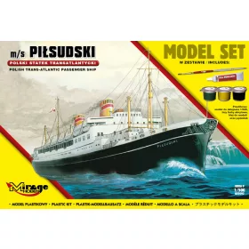   Mirage Hobby 850092 [MODEL SET] m/s PILSUDSKI (Trans-Atlantic Passenger Ship) (1/500) Hajó makett
