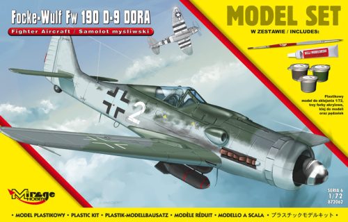 Mirage Hobby 872062 [MODEL SET] Fighter airplaneFocke-Wulf Fw 190 D-9 'DORA (1/72) Repülőgép makett