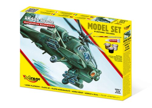 Mirage Hobby 872094 [MODEL SET] AH-64 A Apache (1/72) Helikopter makett