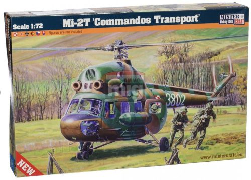 MisterCraft D-152 Mil Mi2T "Commando Transport" helikopter makett 1/72