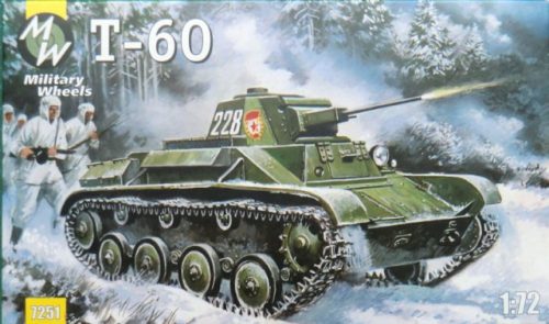 Military Wheels 7251 Soviet T-60 1/72 harckocsi makett