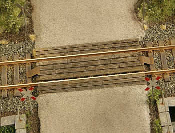 Model Scene 41503 Wooden rail crossing 1:120 - Fa útátjáró (TT)