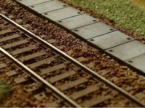 Model Scene 41705 Bahnsteig Betonplatten TT - Betonlapok vasúti peronhoz