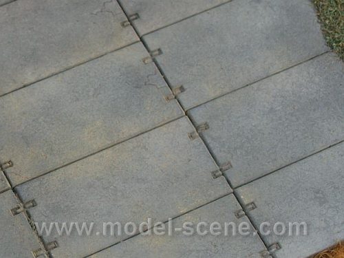 Model Scene 48701 Betonplatten H0 - typ II. - Betonlapok (35 x 17mm)