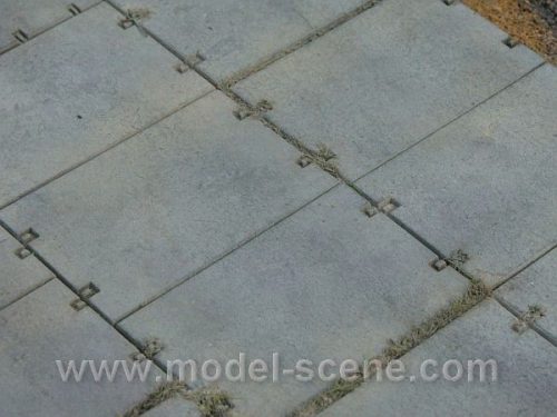 Model Scene 48702 Betonplatten H0 - typ III. - Betonlapok (35 x 23mm)