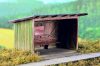Model Scene 91502 Wooden Passenger Shelter (kit) 1:120 - Fa esőbeálló (TT) - építőkészlet