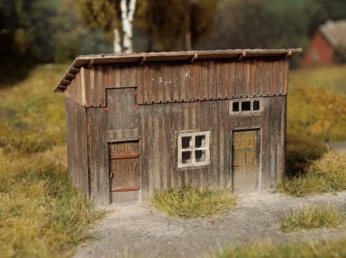 Model Scene 91506 Wooden shed 1:120 (kit) - Pajtaépület (TT) - építőkészlet