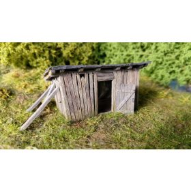   Model Scene 91520 Ruined shed 1:120 (kit) - Romos fészer (TT) - építőkészlet