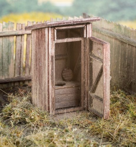 Model Scene 96501 Outhouse (kit) 1:160 - Kerti WC (N) - építőkészlet