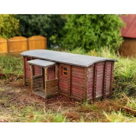   Model Scene 96532 Garden cottage - old wagon 1:160 (kit) - Kerti faház - régi vasúti teherkocsi (N)