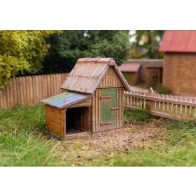   Model Scene 96533 Garden house with shed 1:160 (kit) - Kerti kisház fészerrel (N)