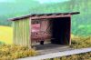 Model Scene 98502 Wooden Passenger Shelter (kit) 1:87 - Fa esőbeálló (H0) - építőkészlet