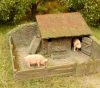 Model Scene 98519 Pig House (kit) 1:87 - Disznóól (H0) - építőkészlet