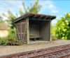 Model Scene 98522 Half-timbered shelter 1:87 (kit) - Vasúti megállóhely, fedett beálló (H0) - építőkészlet