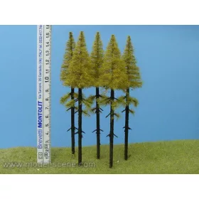   Model Scene MK154 Larch with trunk - autumn 140-160 mm (5x) - Magasnövésű fenyőfa, őszi, 140-150 mm (5 db)