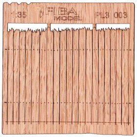   Model Scene PL3-003 Deszkából készült kerítés - szabálytalan alak II. 1/35