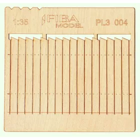   Model Scene PL3-004 Wooden fence 1:35 - type 4 - Deszkakerítés 1/35