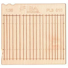   Model Scene PL3-010 Wooden fence 1:35 - type 10 - Deszkakerítés 1/35