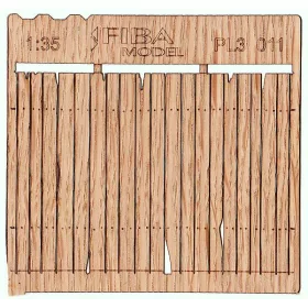   Model Scene PL3-011 Wooden fence 1:35 - type 11 - Deszkakerítés 1/35