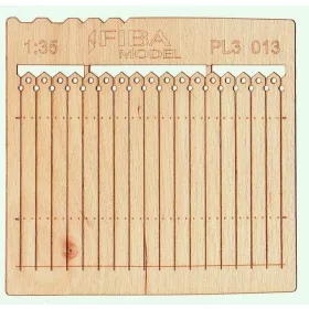  Model Scene PL3-013 Wooden fence 1:35 - type 13 - Deszkakerítés 1/35